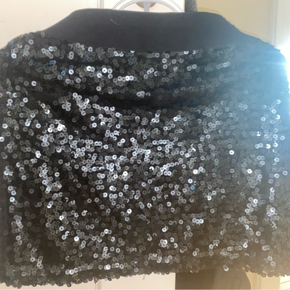 Black Sequin Skirt